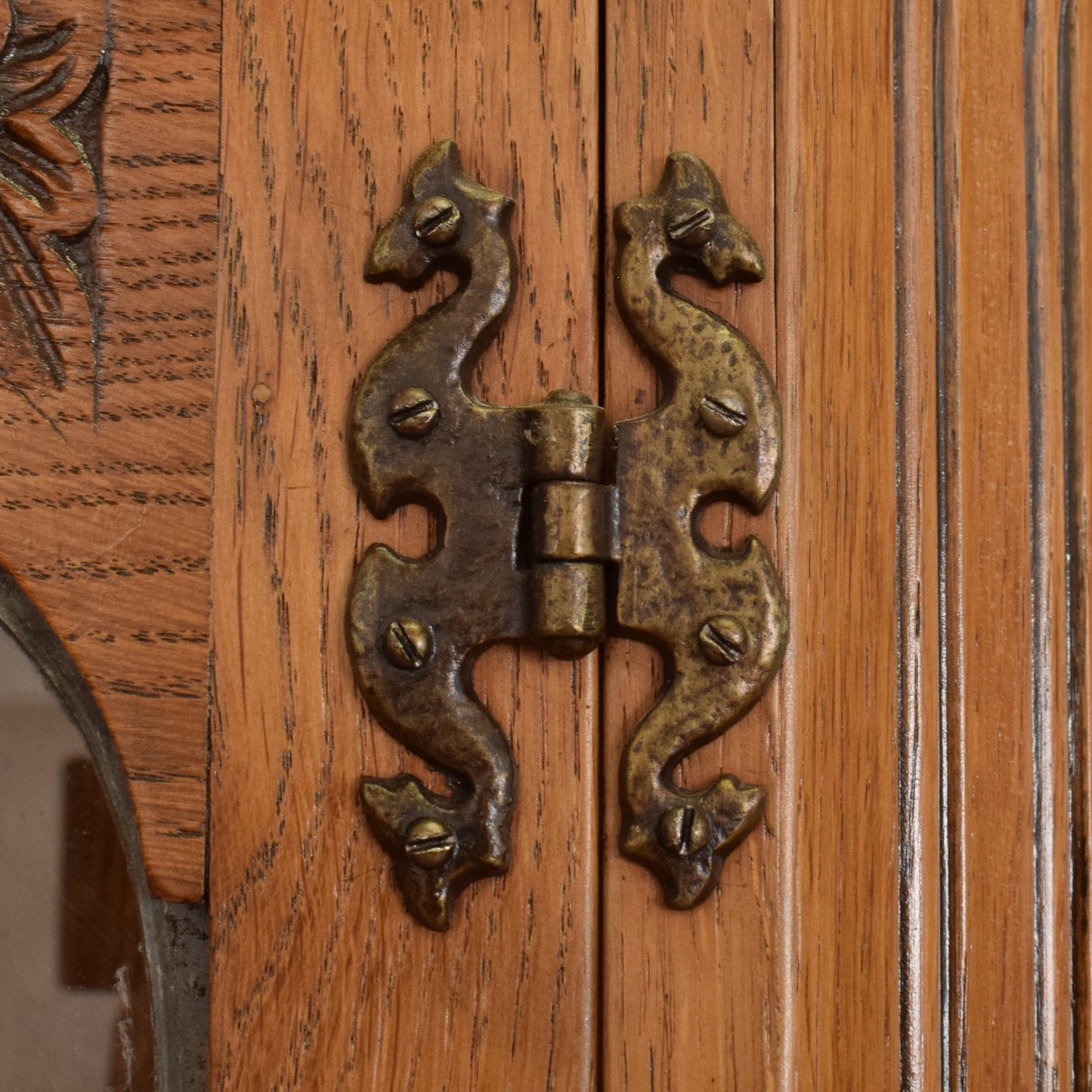 Oak Corner Cabinet