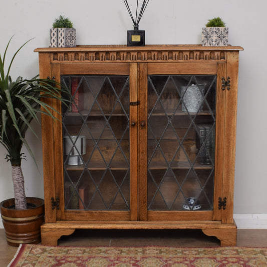 Glazed Oak Bookcase