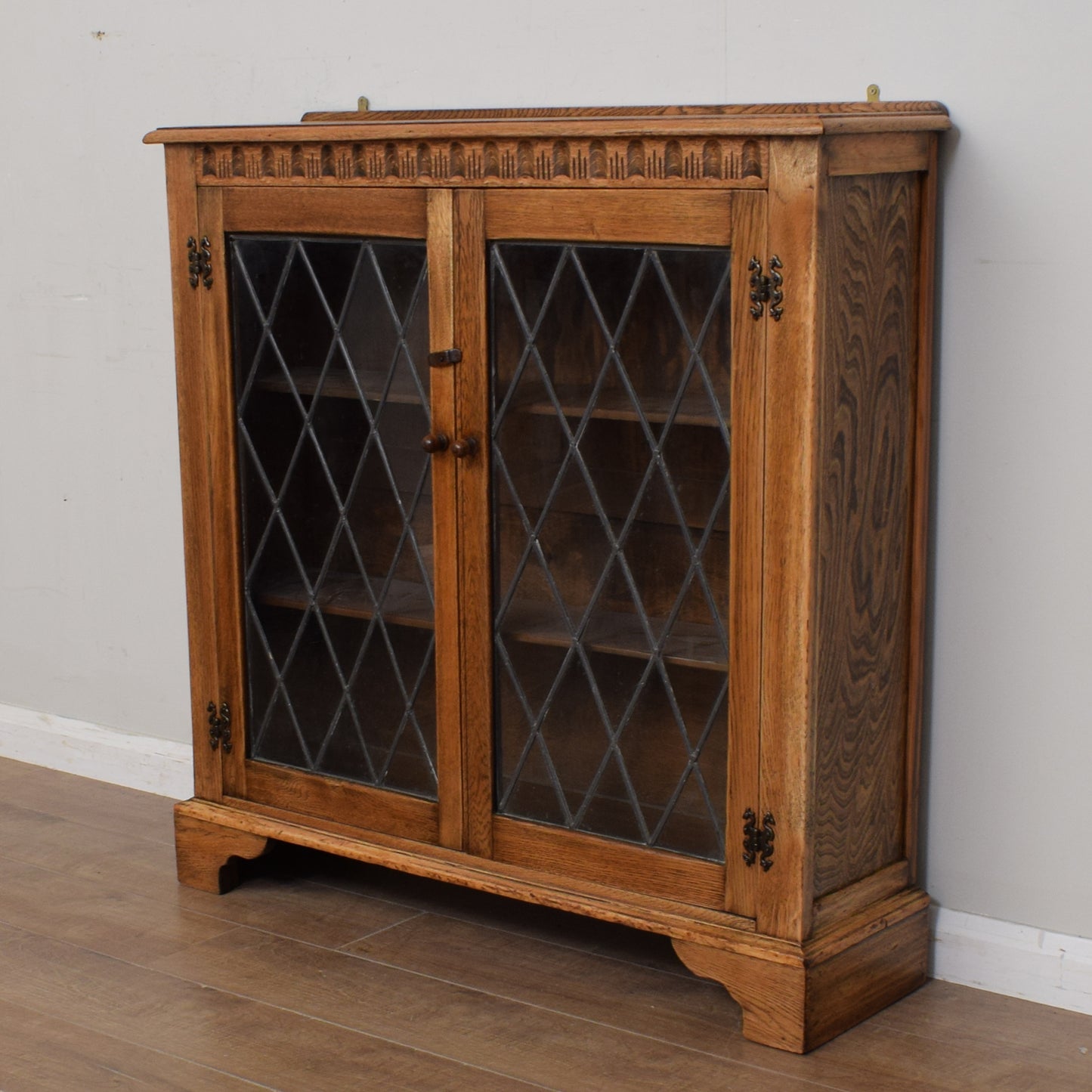 Glazed Oak Bookcase