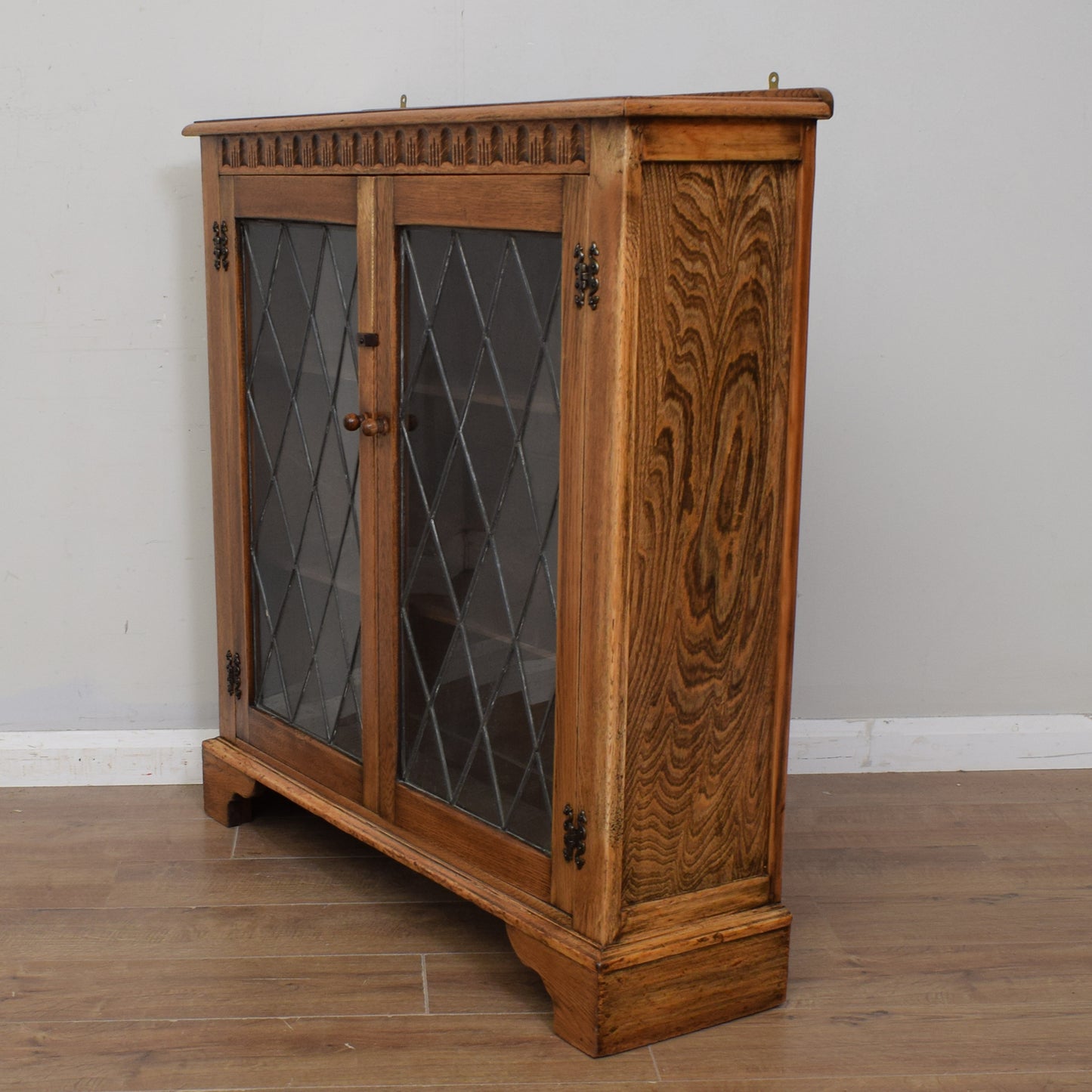 Glazed Oak Bookcase