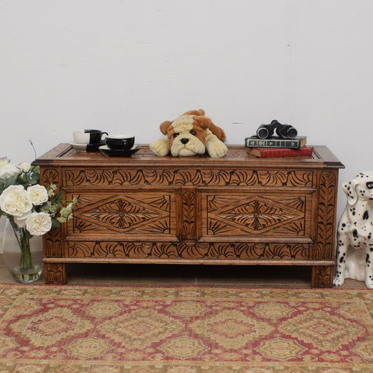 Restored Oak Blanket Box