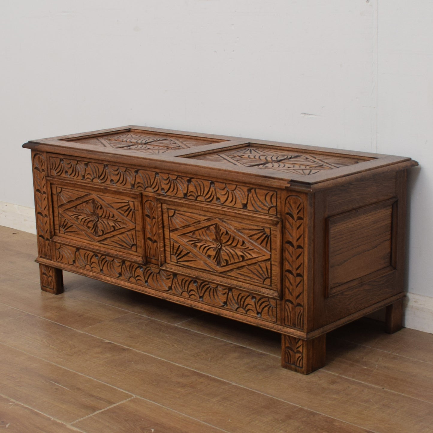 Restored Oak Blanket Box