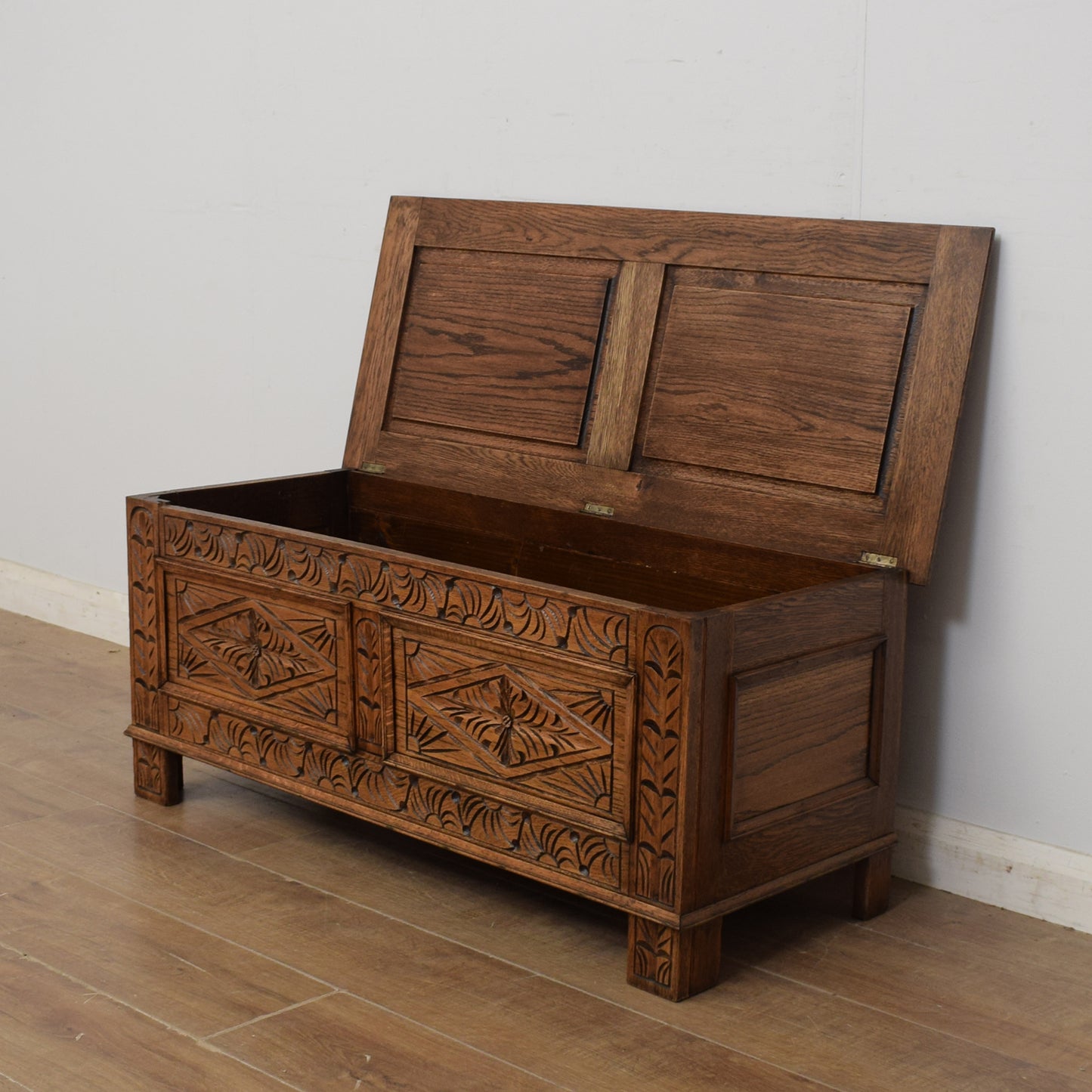 Restored Oak Blanket Box
