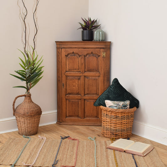 Oak Corner Cabinet