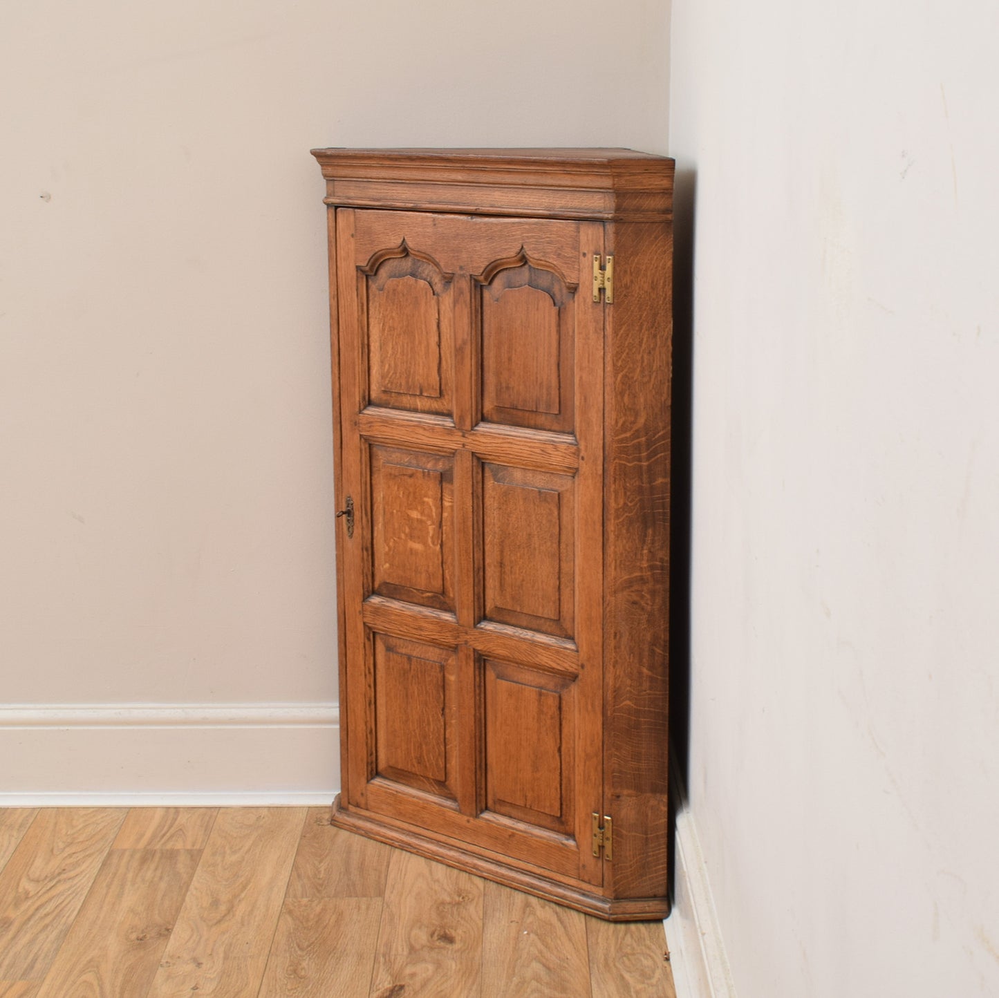 Oak Corner Cabinet