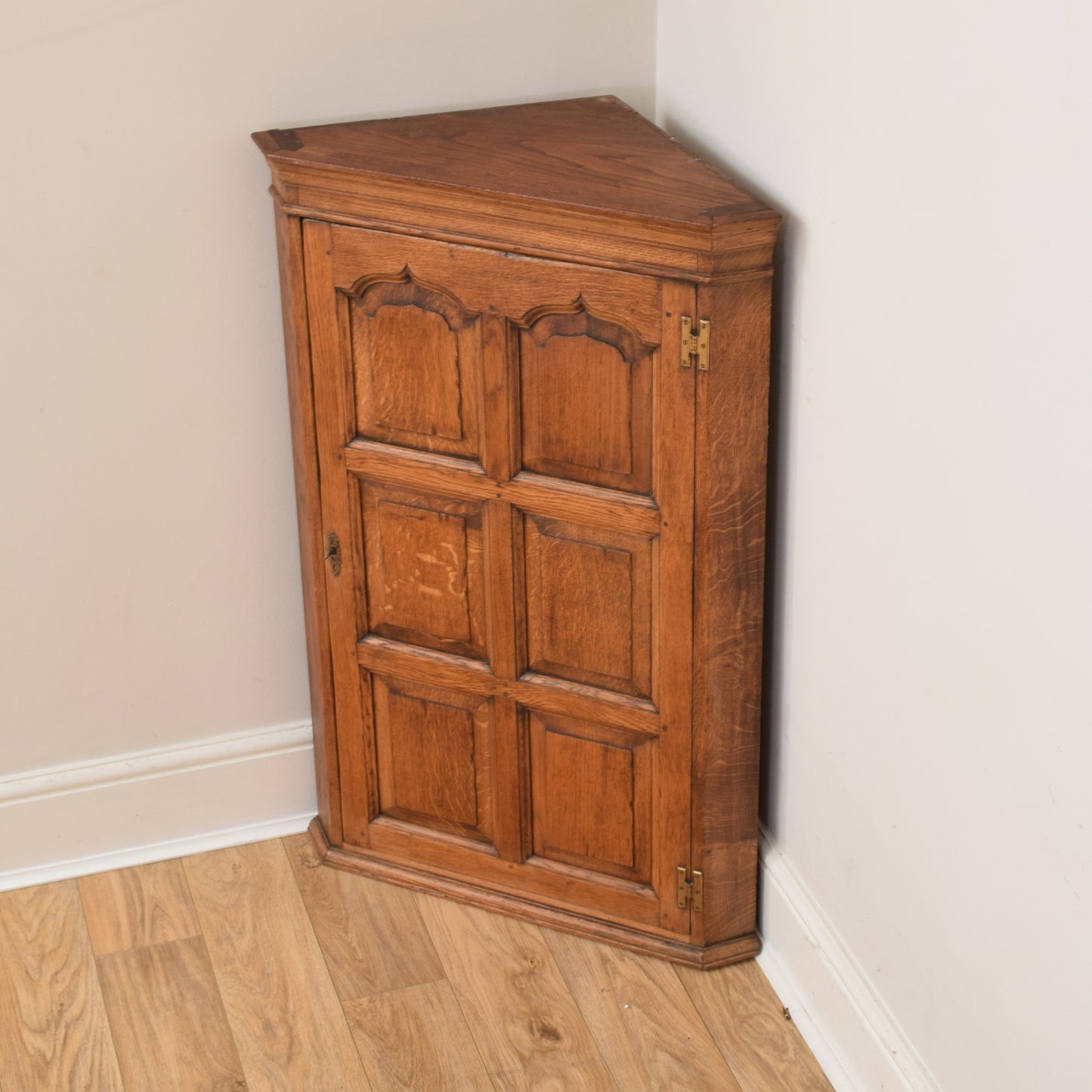 Oak Corner Cabinet
