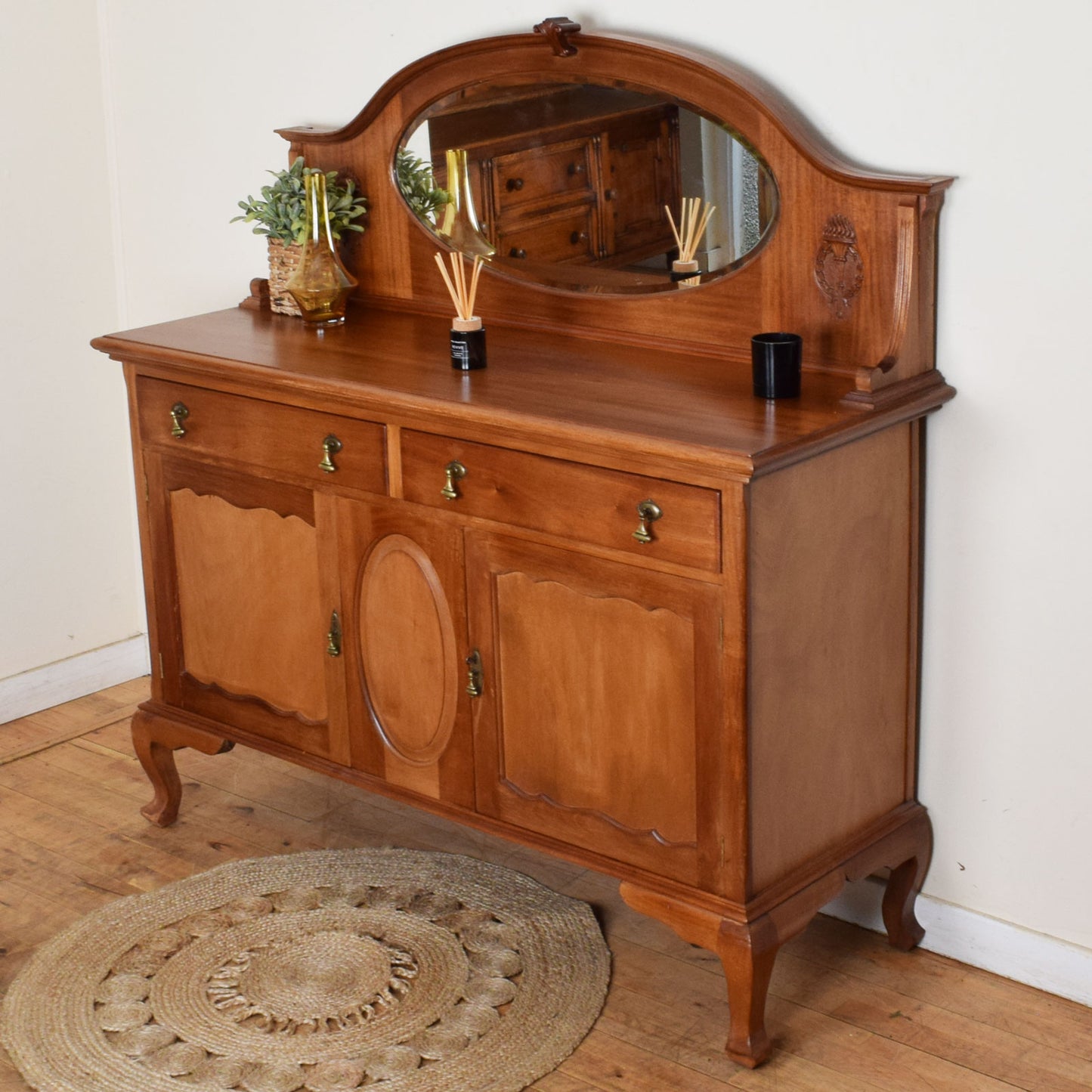 Restored Mirrored Sideboard