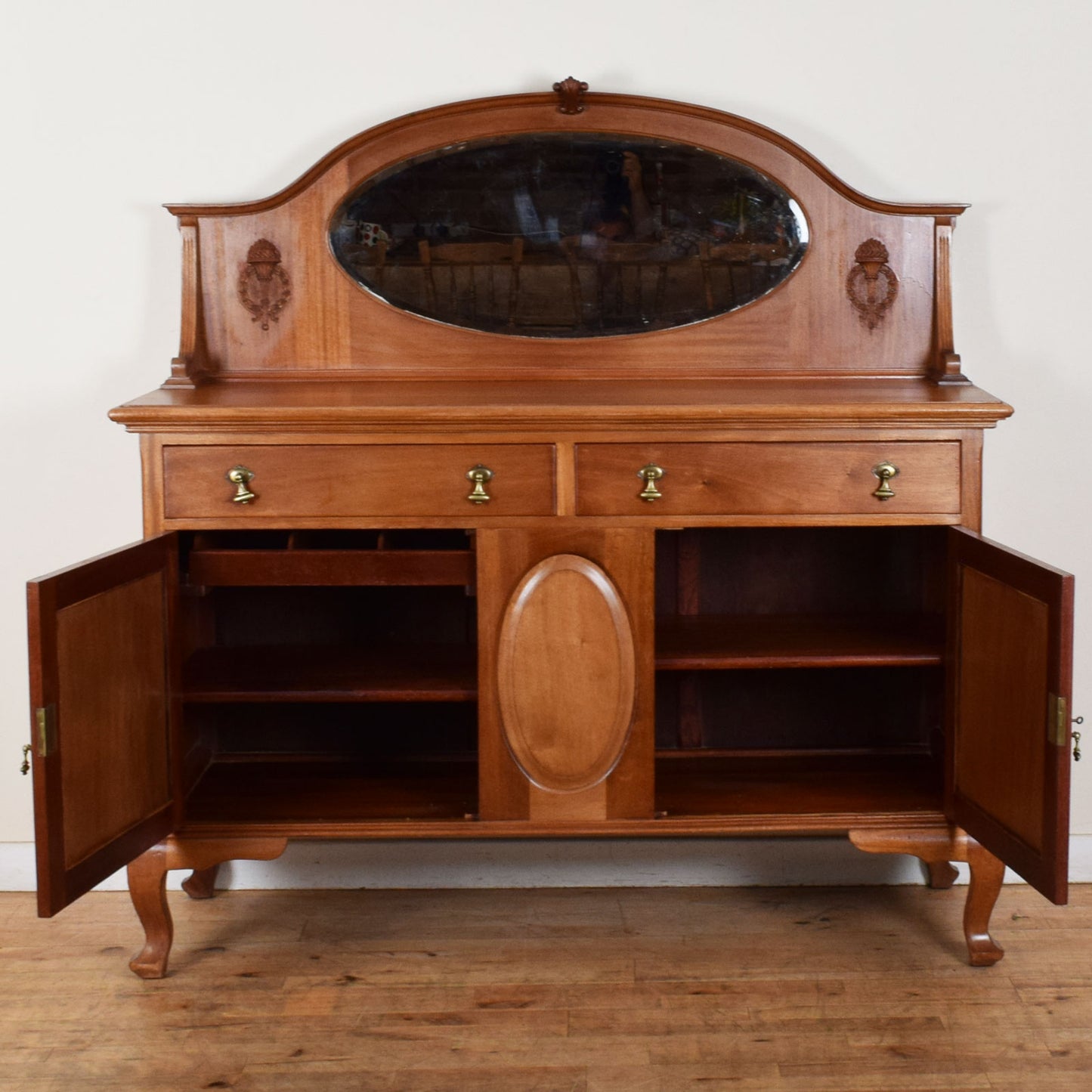 Restored Mirrored Sideboard