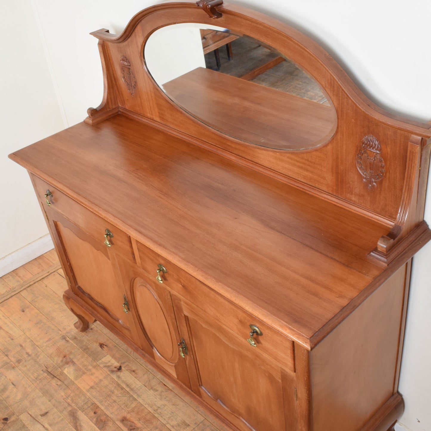 Restored Mirrored Sideboard