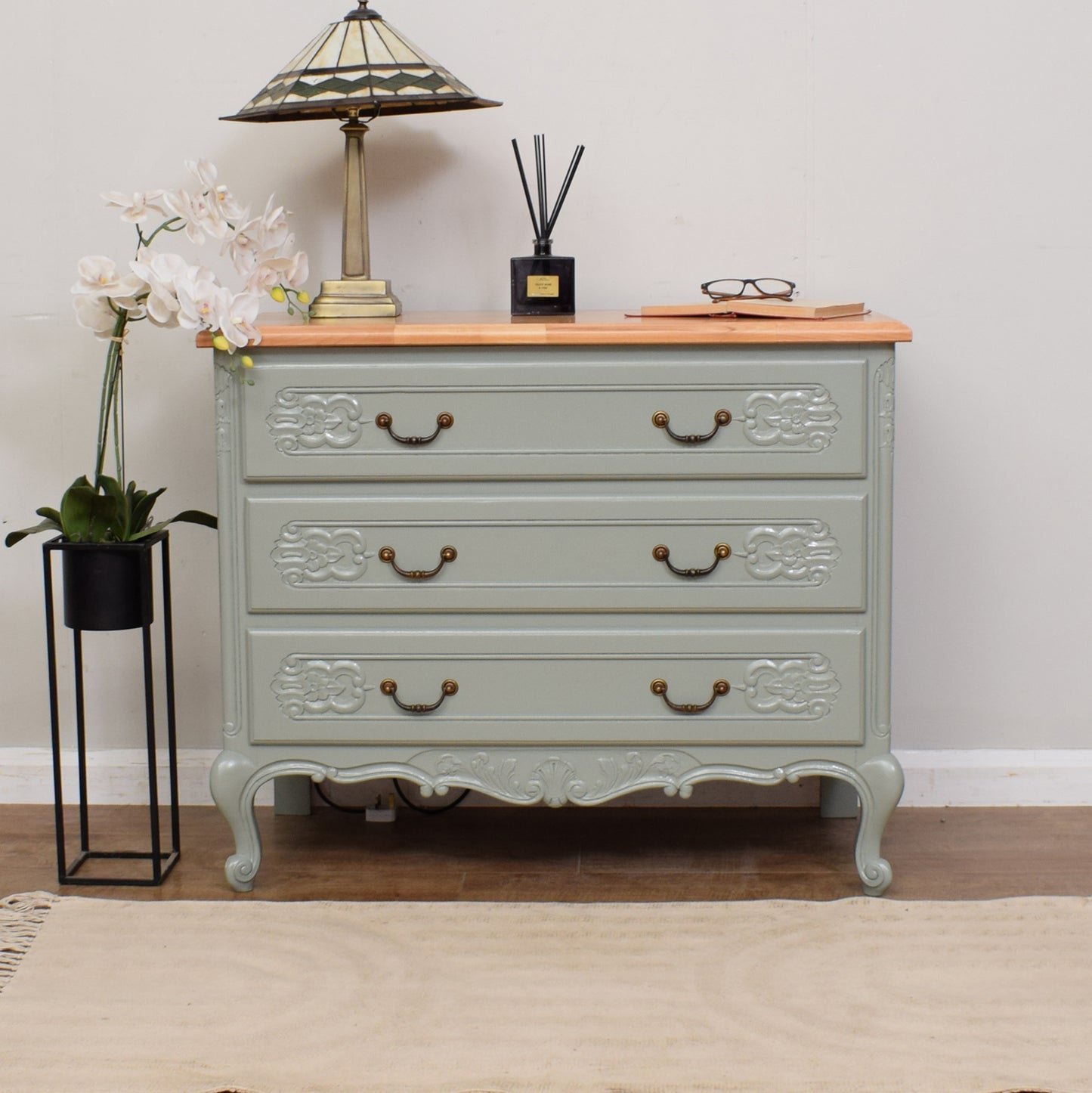 Painted French Chest Of Drawers