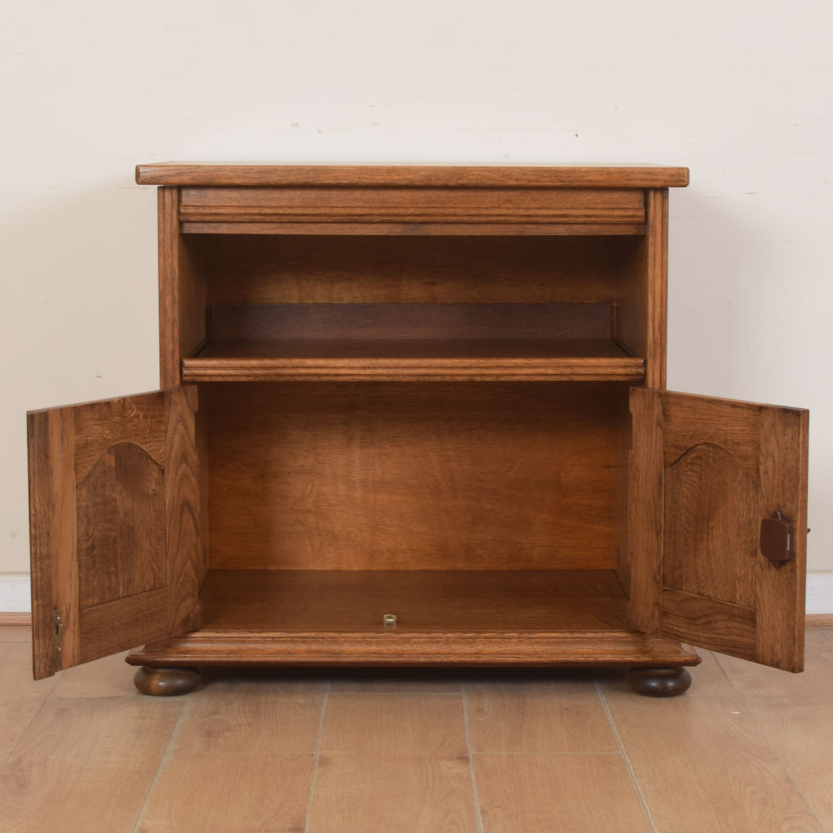 Oak Swivel Top TV Cabinet