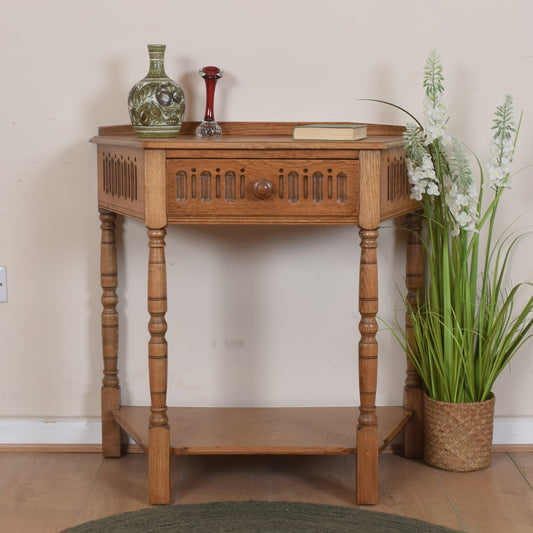 Vintage Oak Console Table