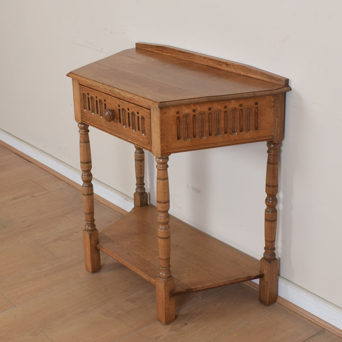 Vintage Oak Console Table