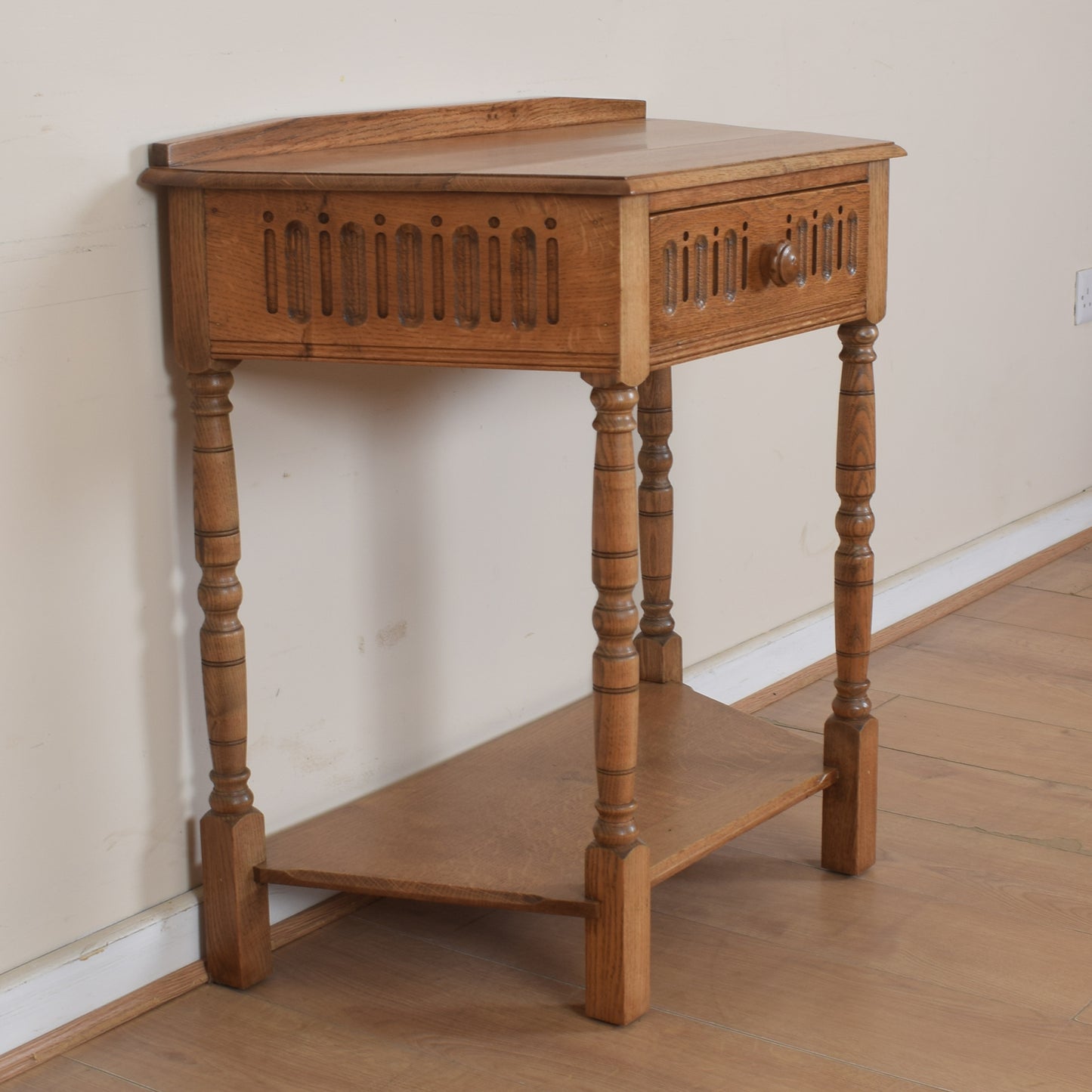 Vintage Oak Console Table