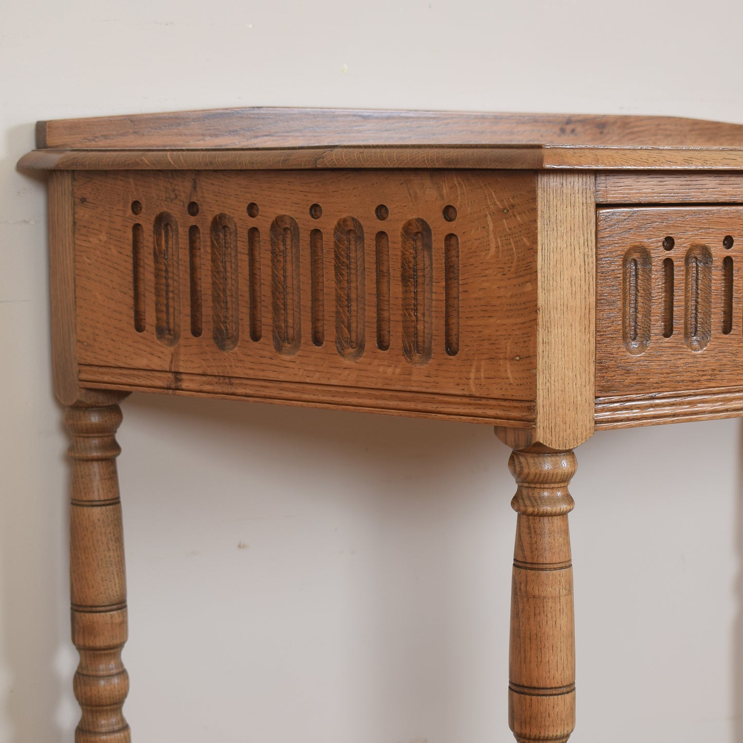 Vintage Oak Console Table