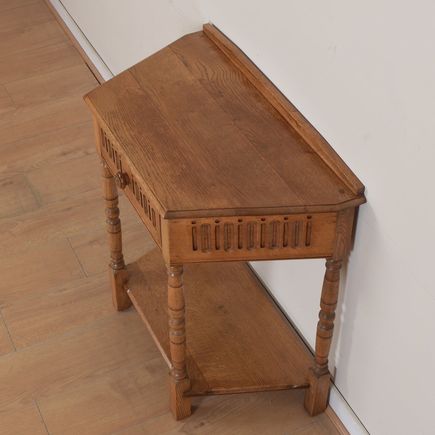 Vintage Oak Console Table