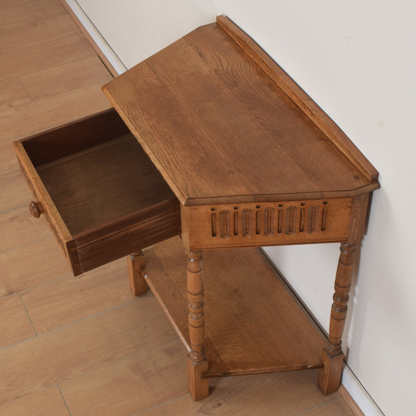 Vintage Oak Console Table