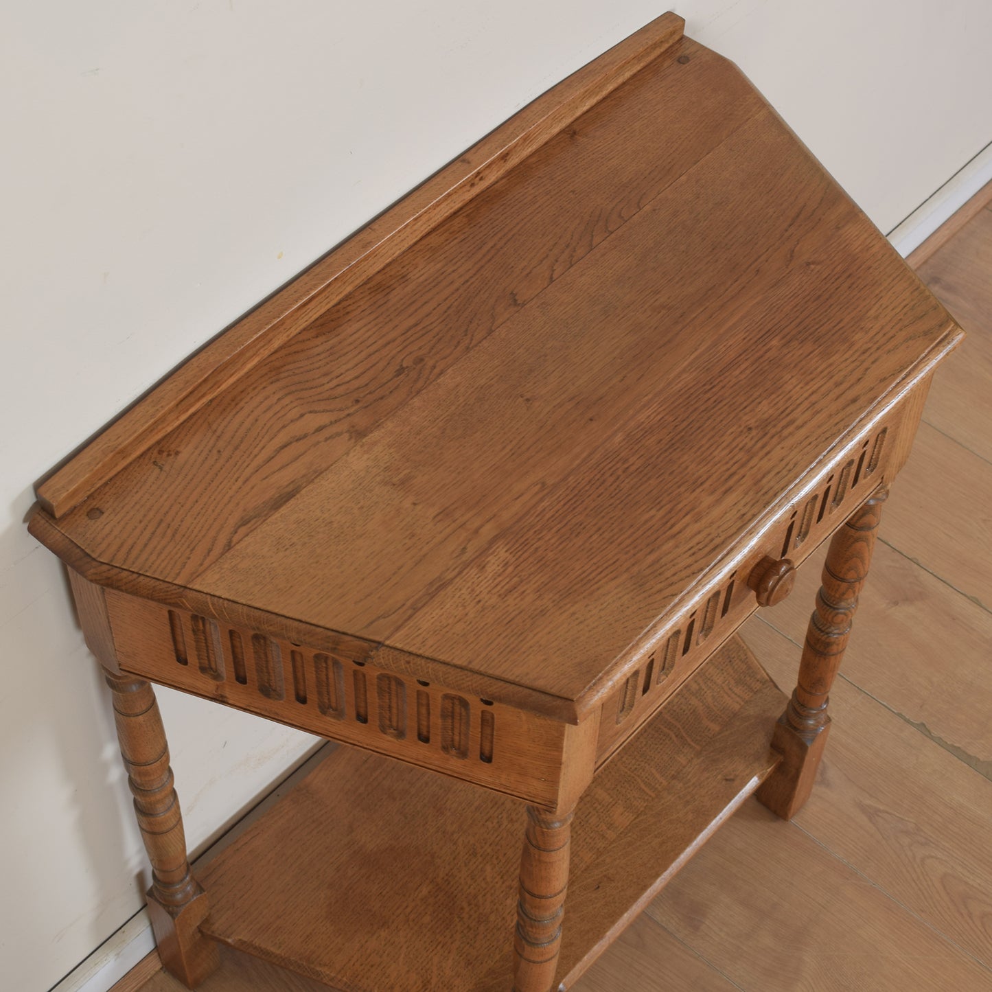 Vintage Oak Console Table