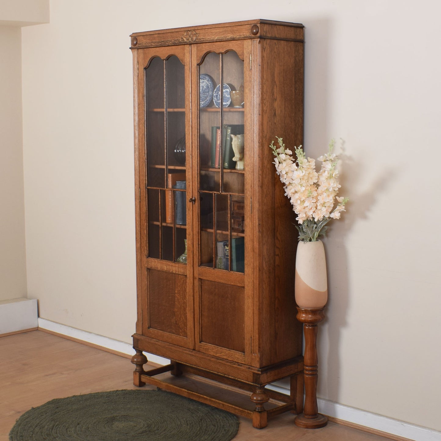Glazed Bookcase Cabinet