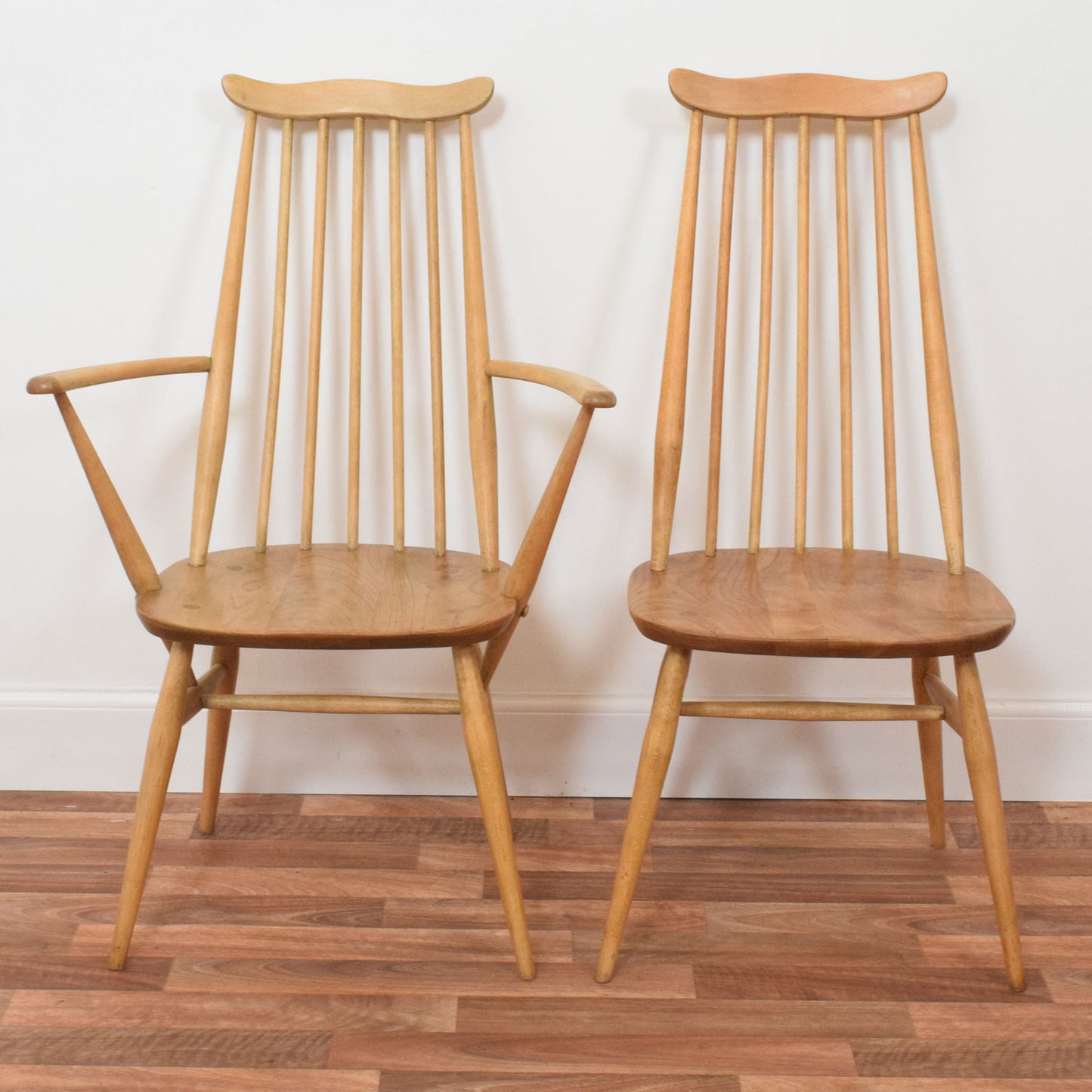 Ercol Draw Leaf Table and Six Chairs