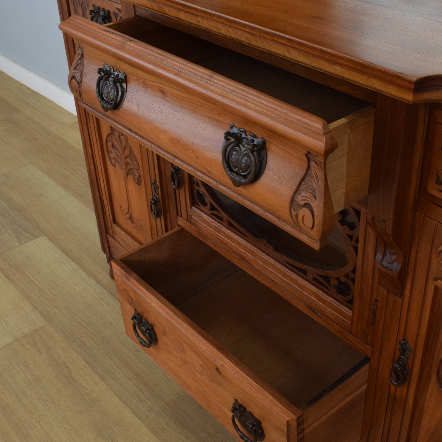 Walnut Mirror-back Sideboard