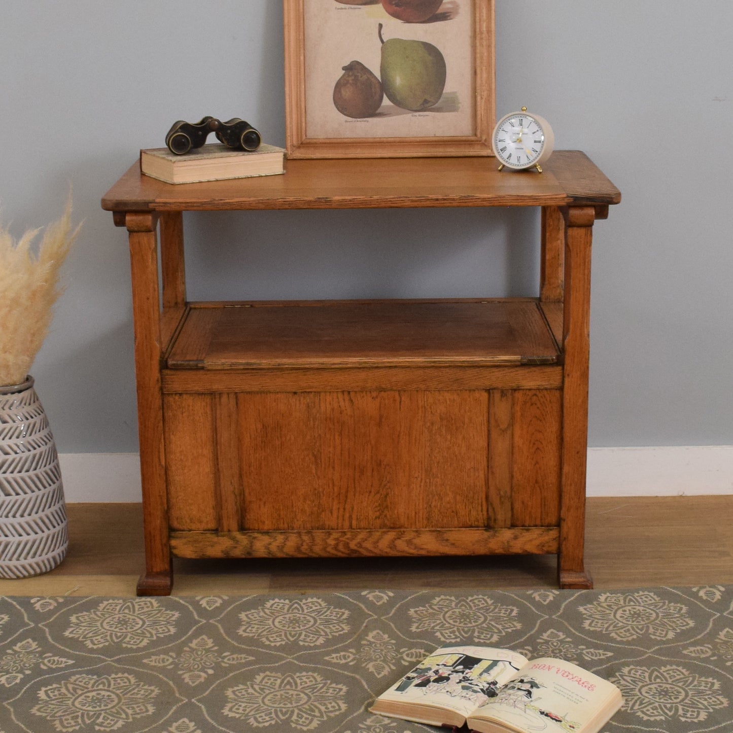 Restored Oak Monks Bench