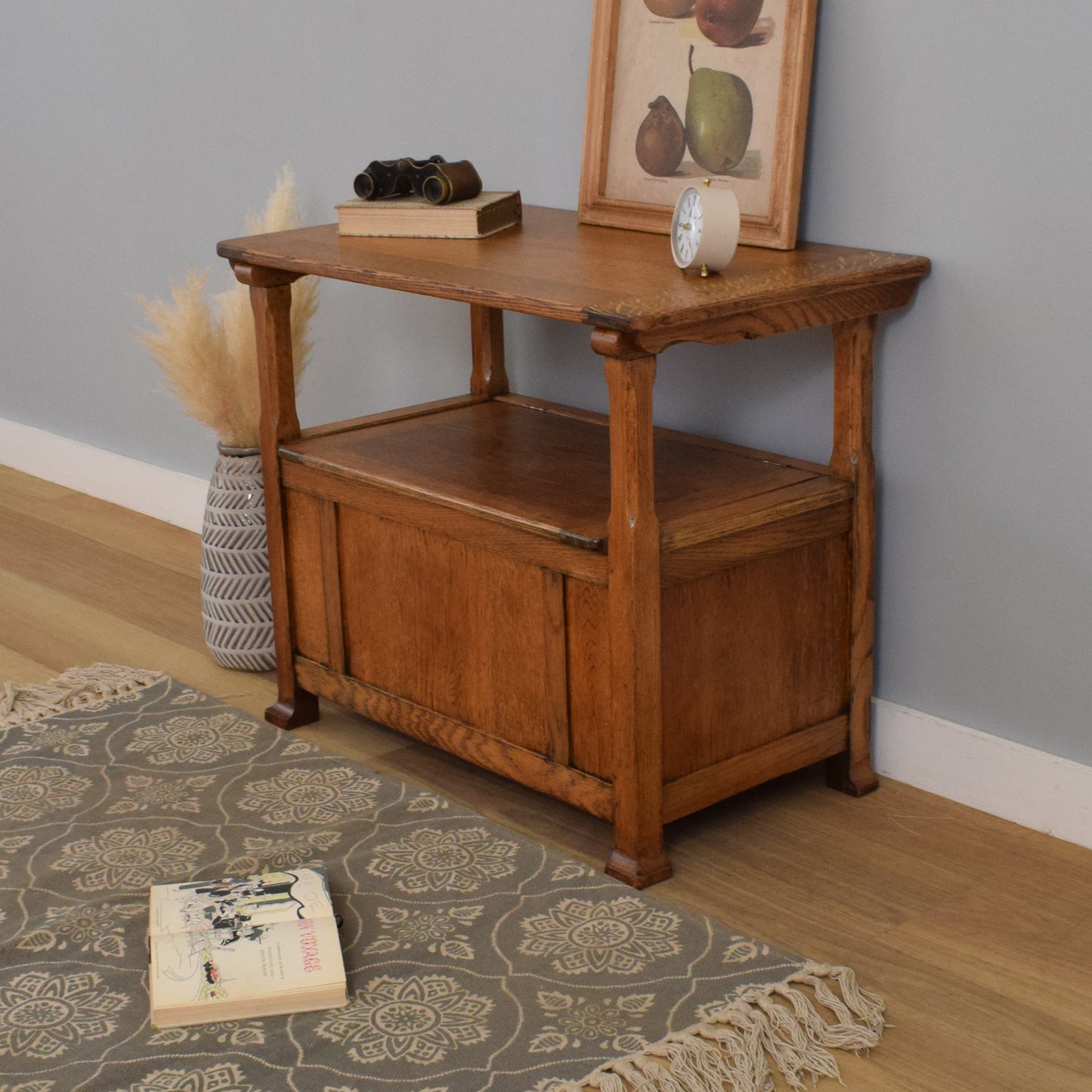 Restored Oak Monks Bench