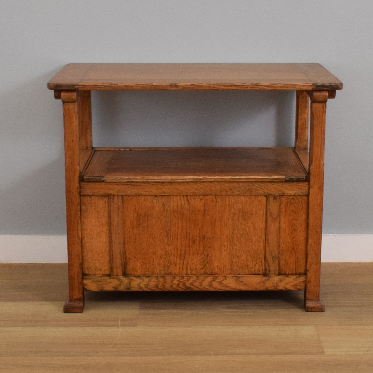 Restored Oak Monks Bench