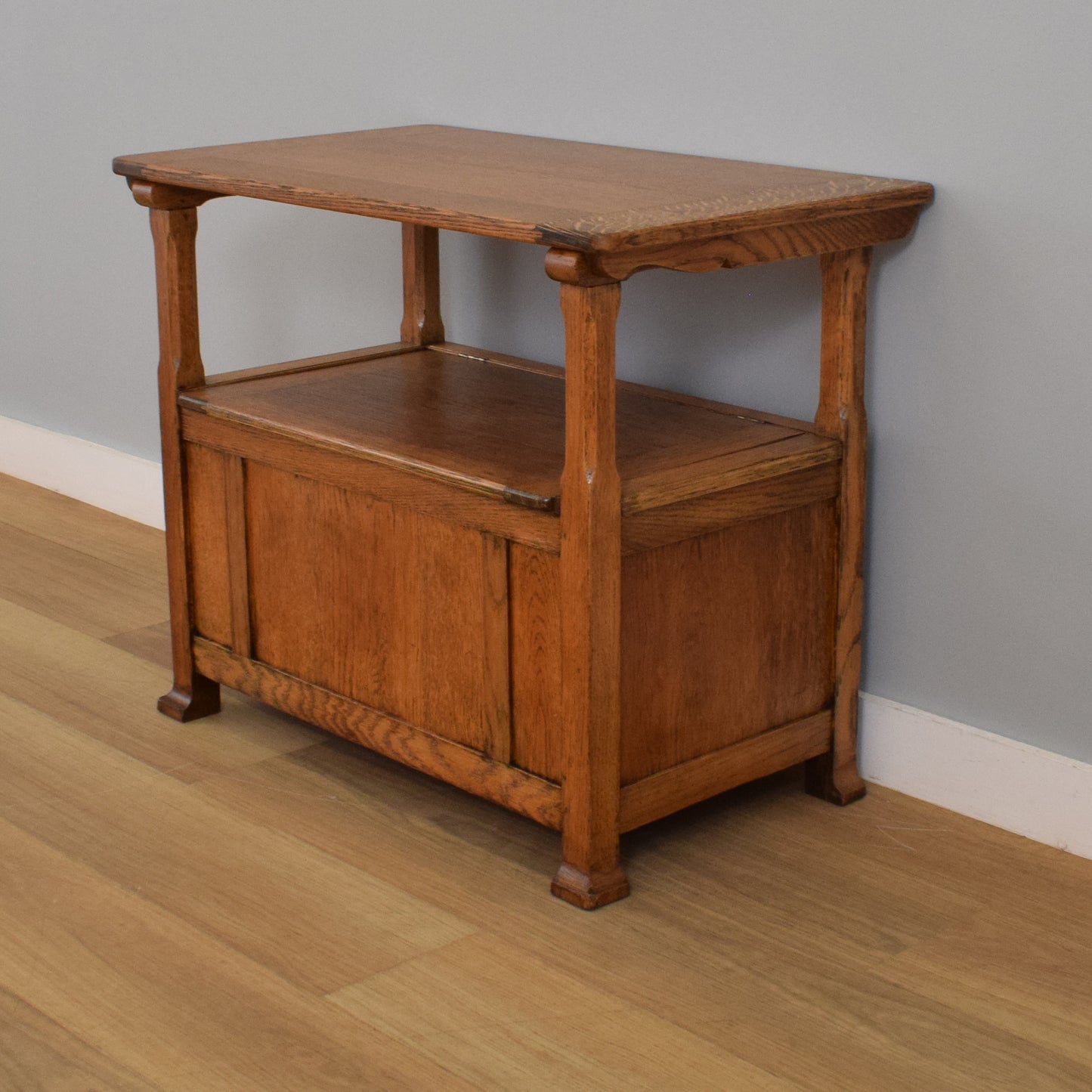 Restored Oak Monks Bench