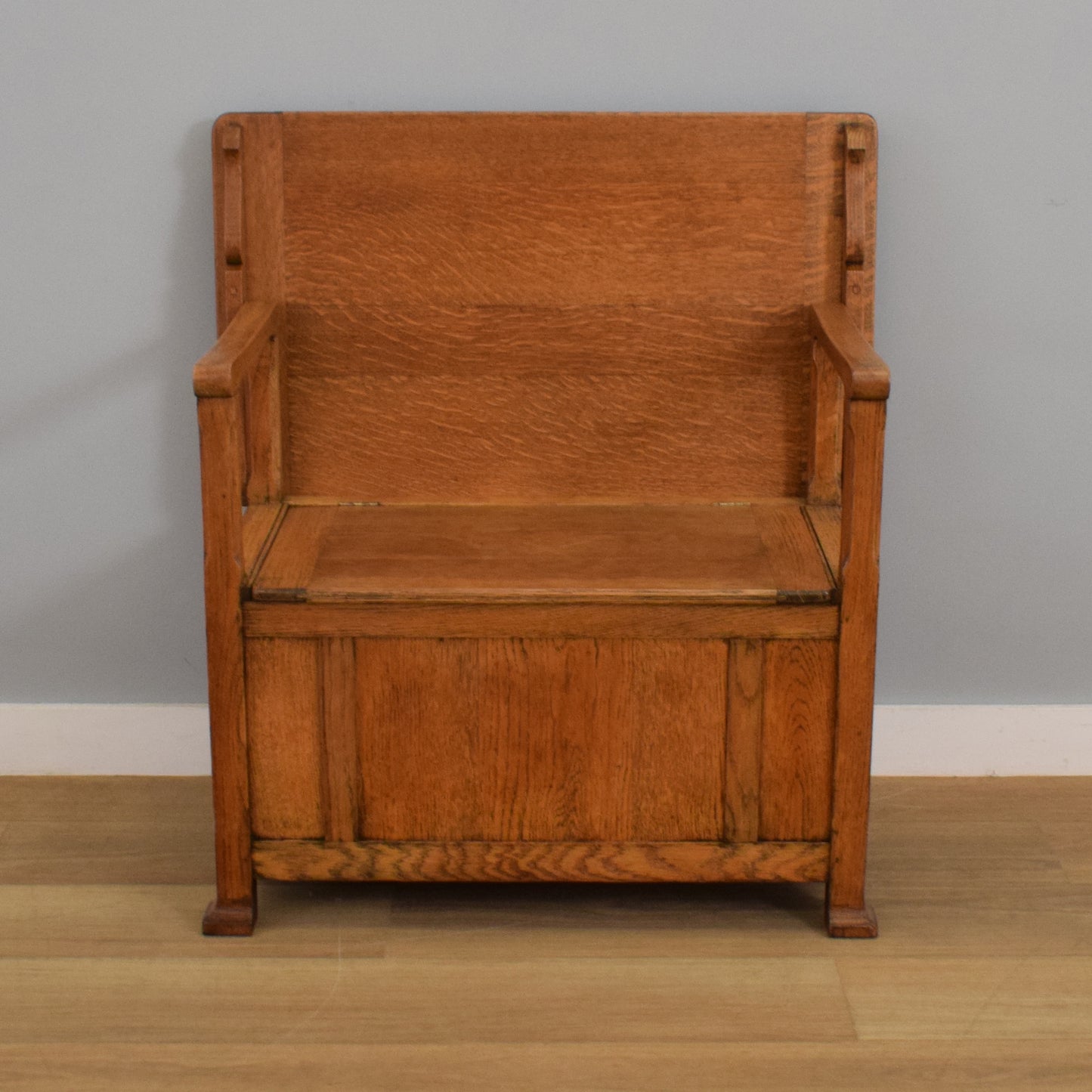 Restored Oak Monks Bench