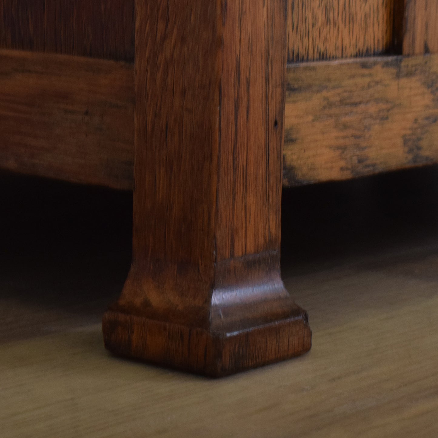 Restored Oak Monks Bench