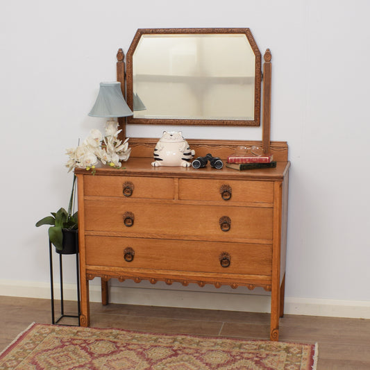 Restored Oak Dressing Table