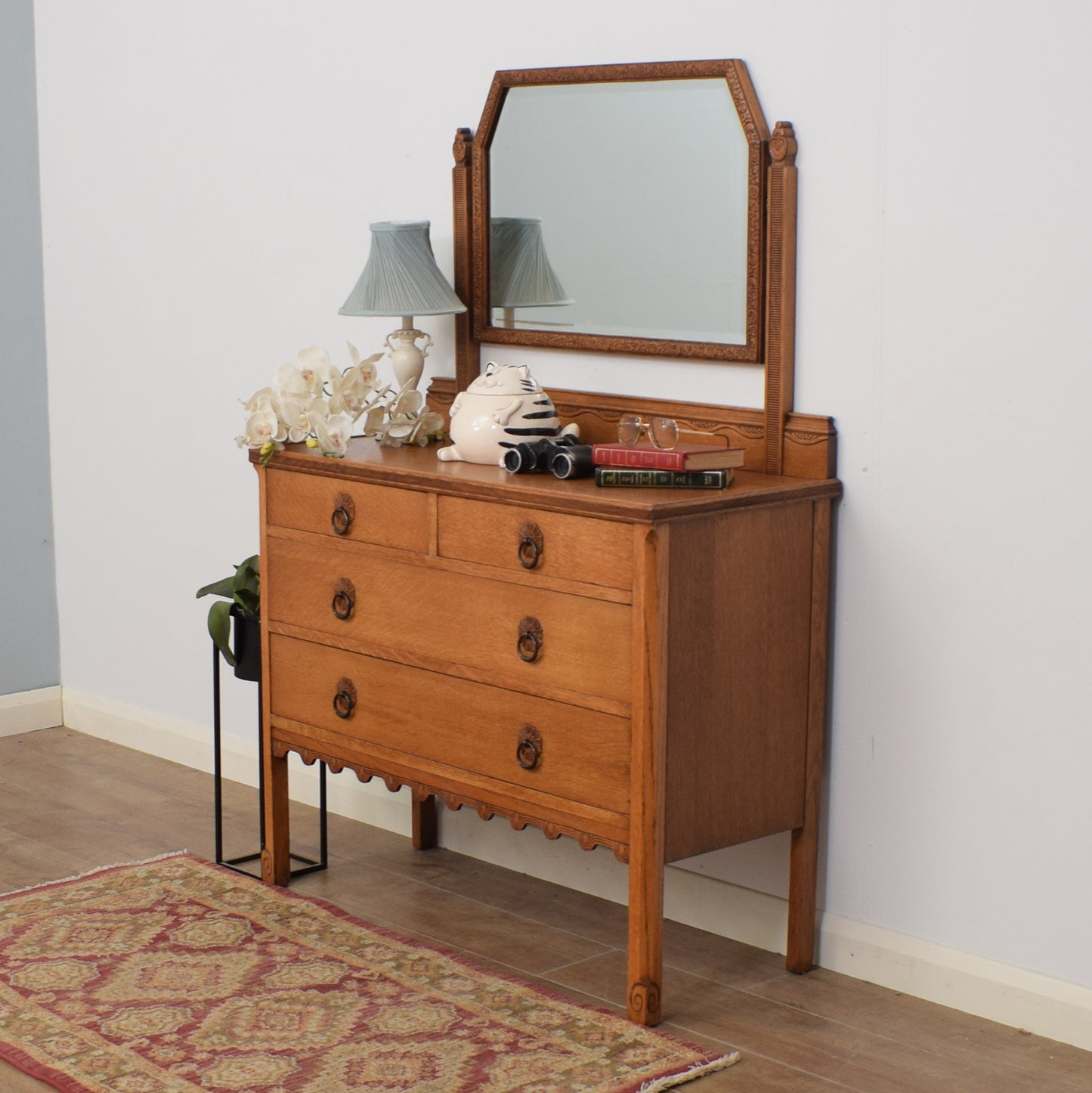 Restored Oak Dressing Table