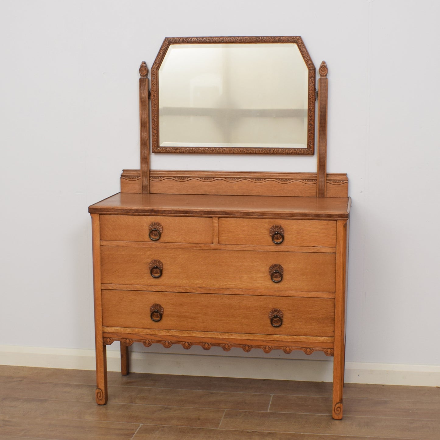 Restored Oak Dressing Table