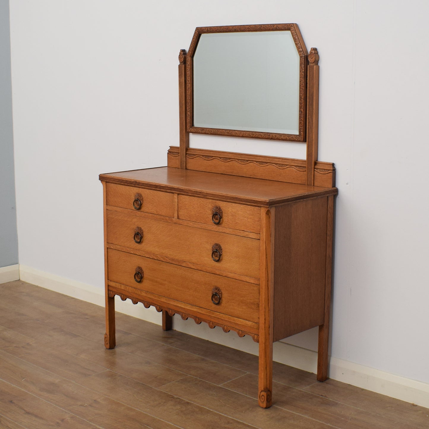 Restored Oak Dressing Table