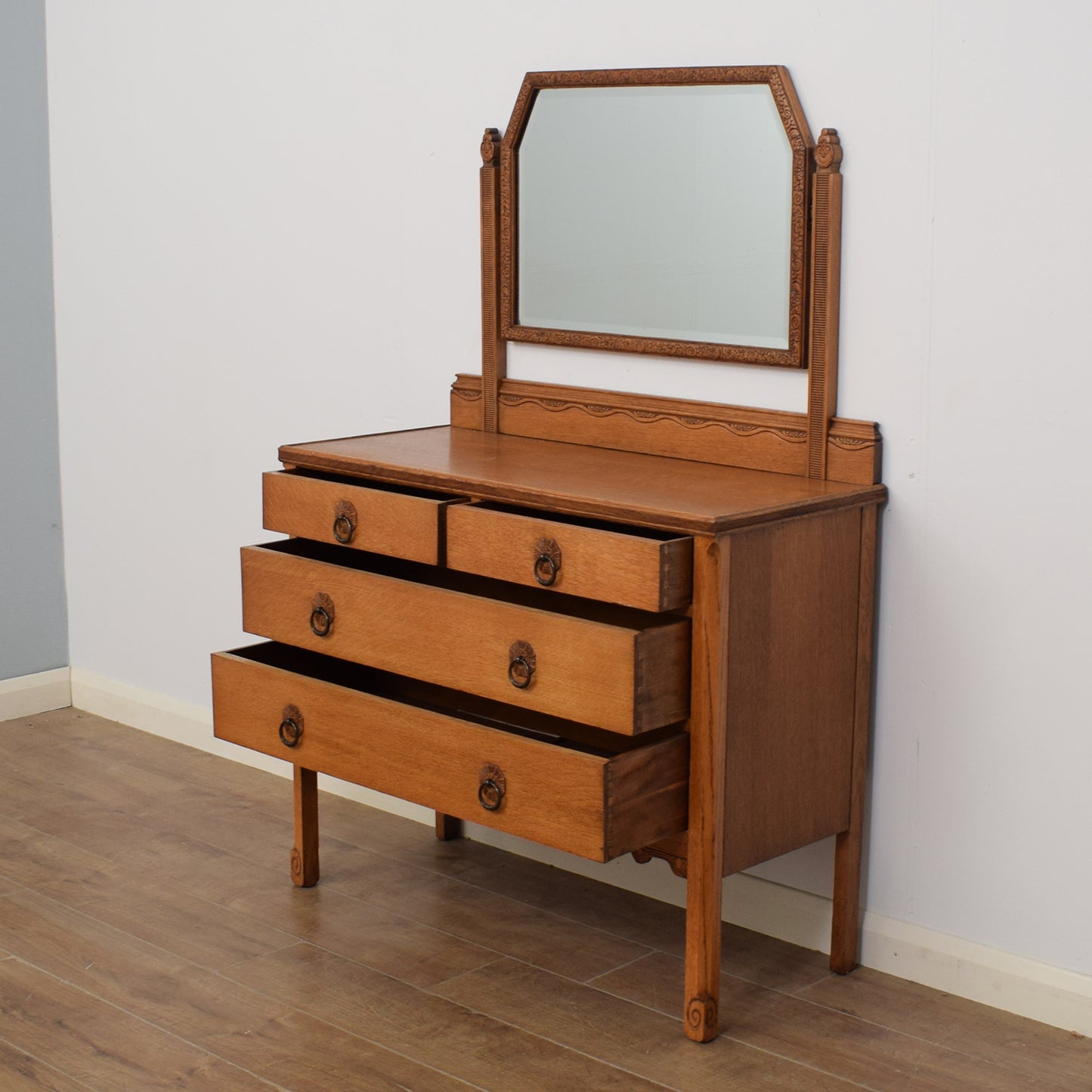Restored Oak Dressing Table