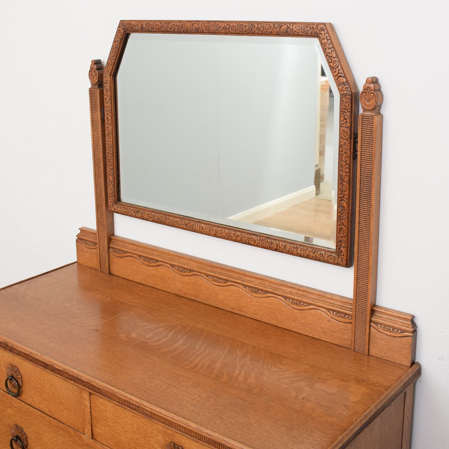Restored Oak Dressing Table