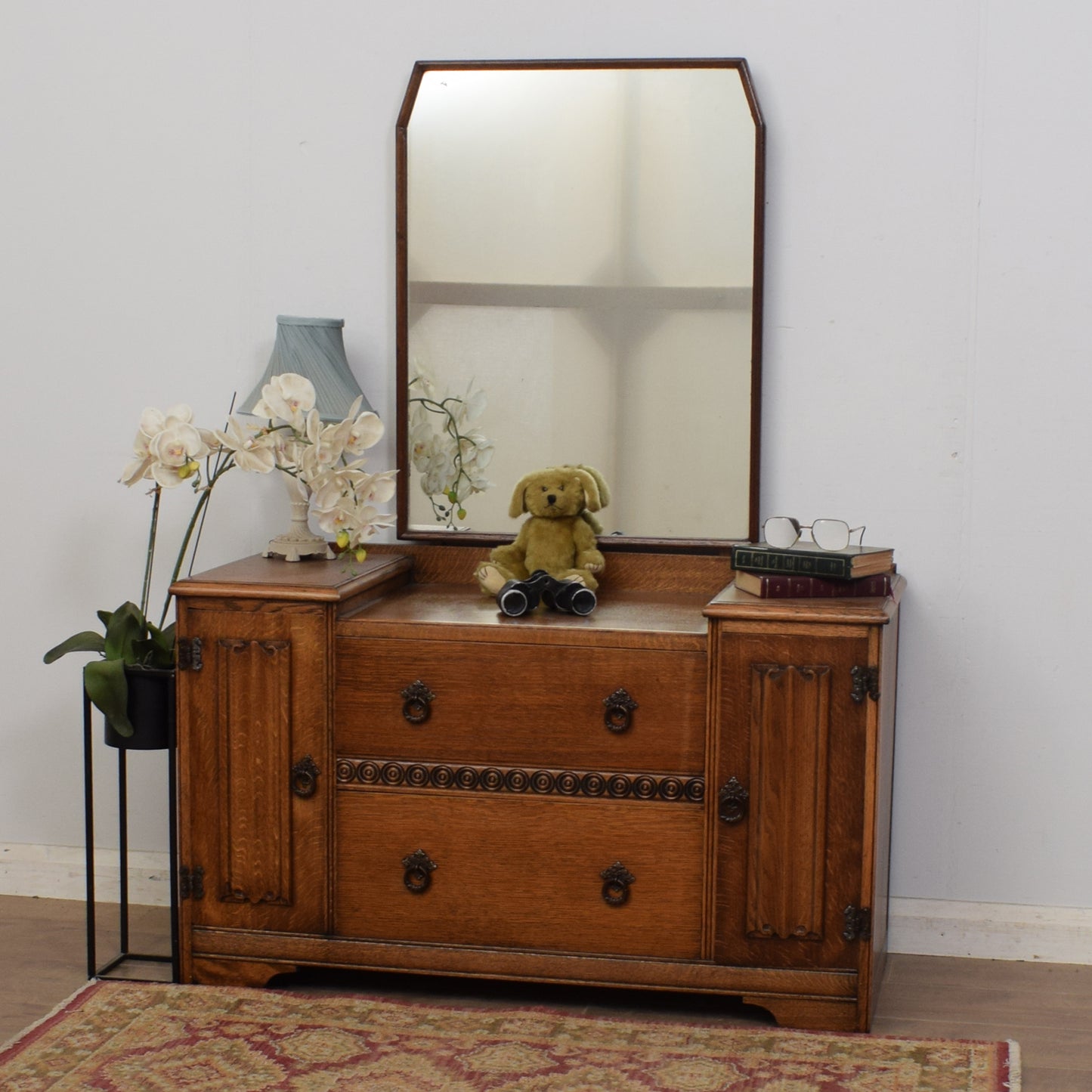Restored Oak Dressing Table