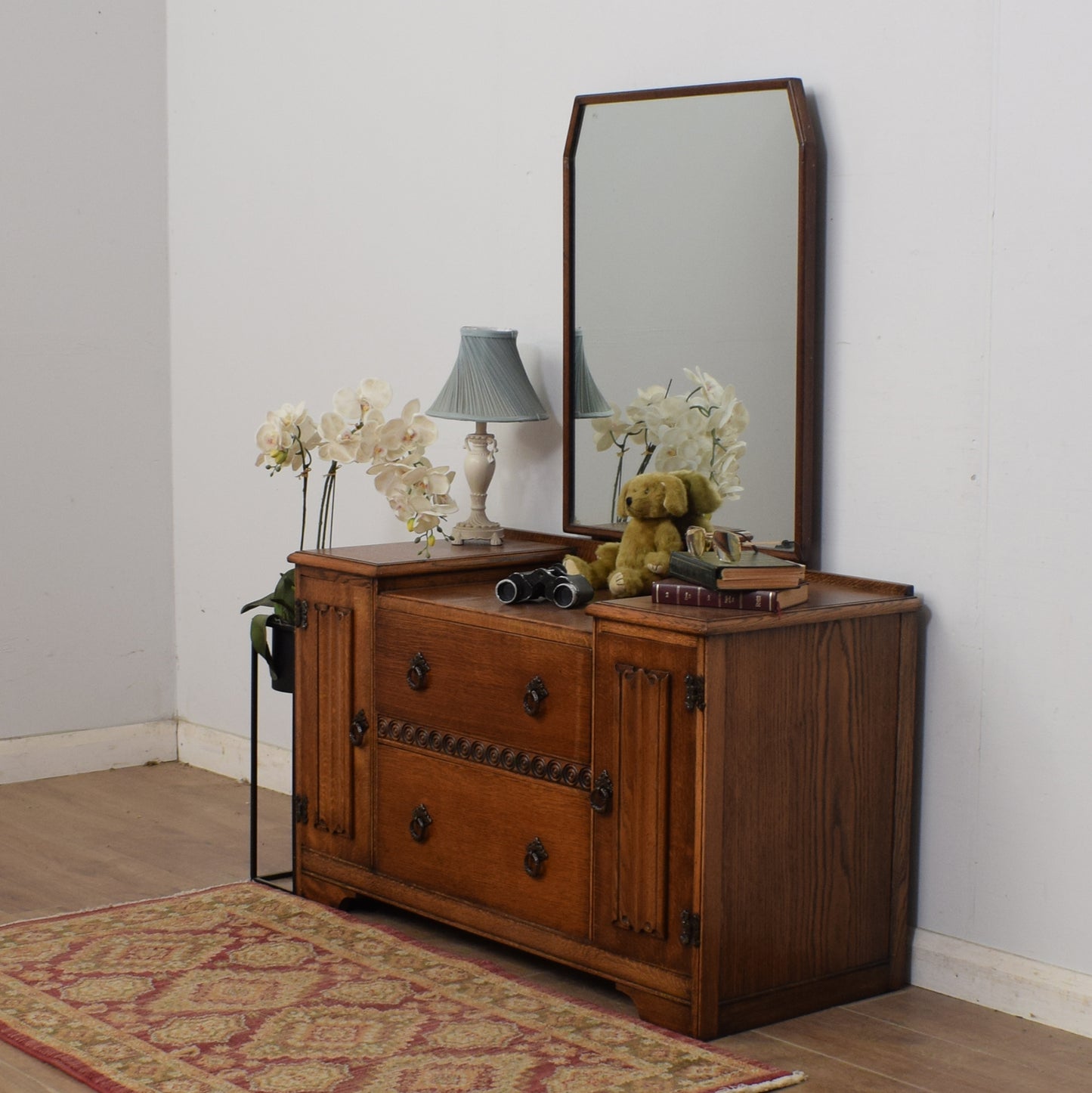Restored Oak Dressing Table