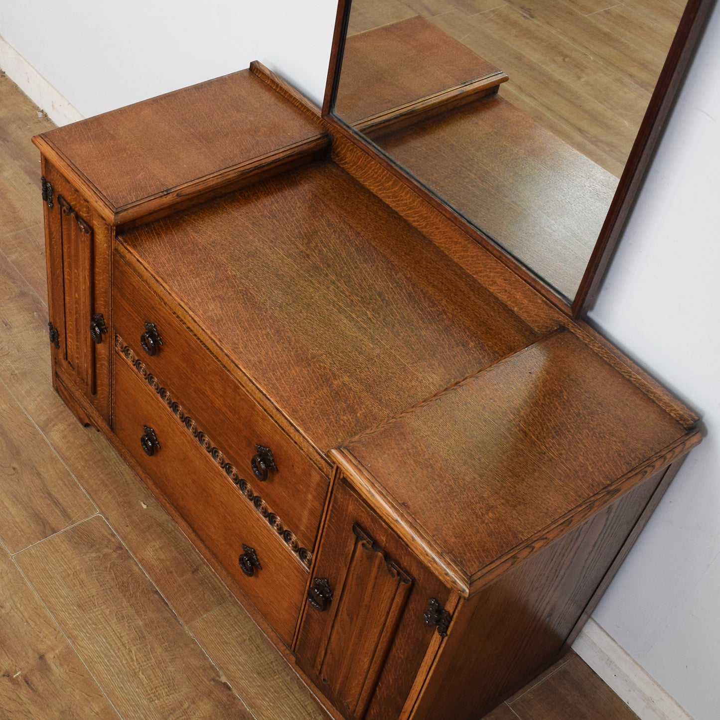 Restored Oak Dressing Table