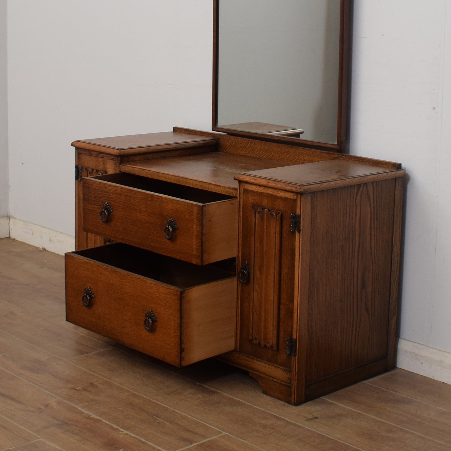 Restored Oak Dressing Table