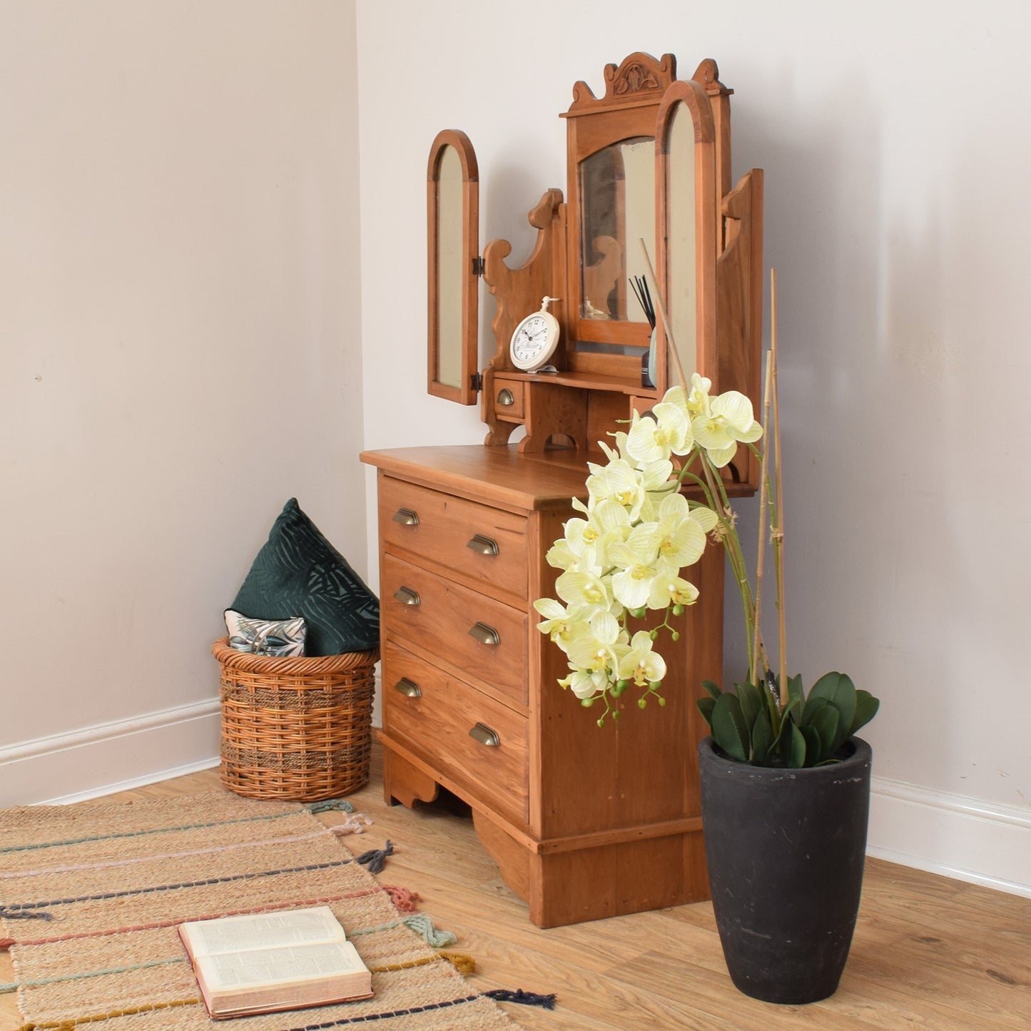 Satin Wood Dressing Table