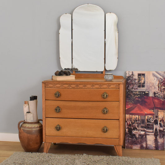 Oak Veneered Dressing Table