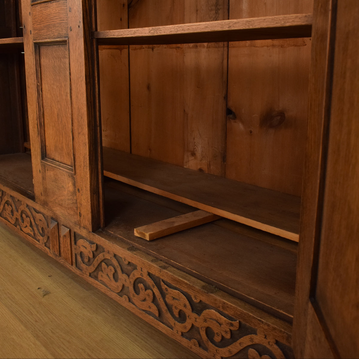 Carved Oak Court Cabinet
