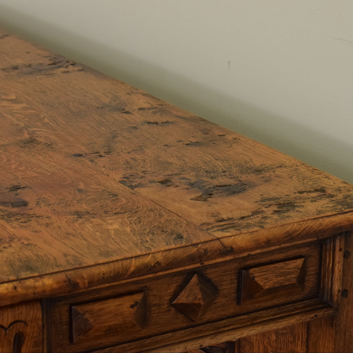 Carved Oak Court Cabinet
