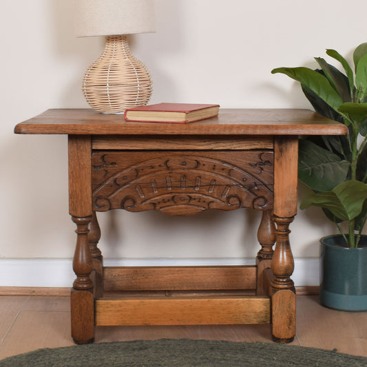 Restored Oak Occasional Table