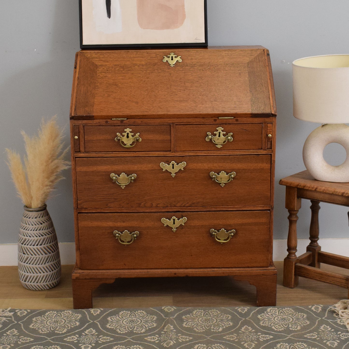 Small Georgian Oak Bureau