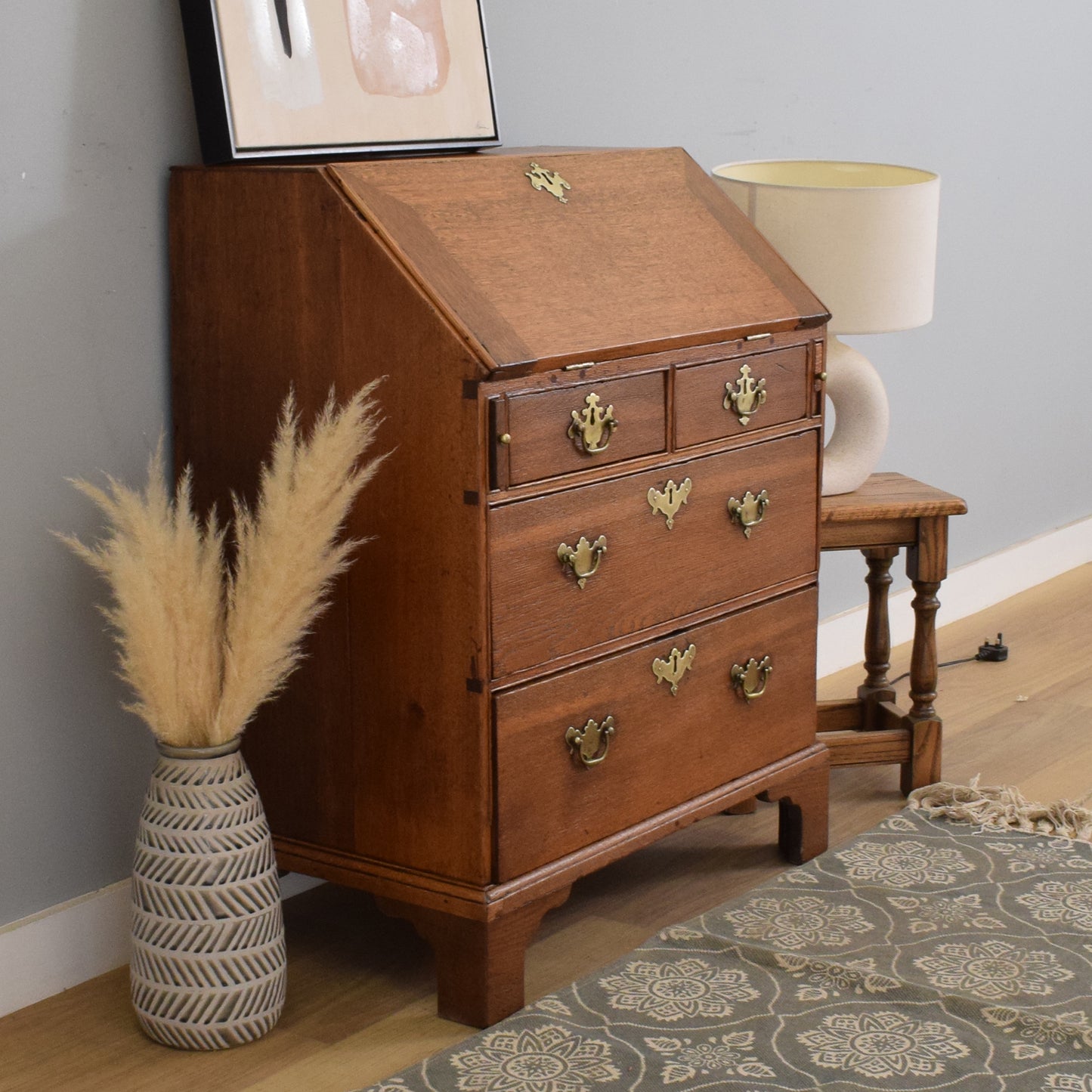 Small Georgian Oak Bureau