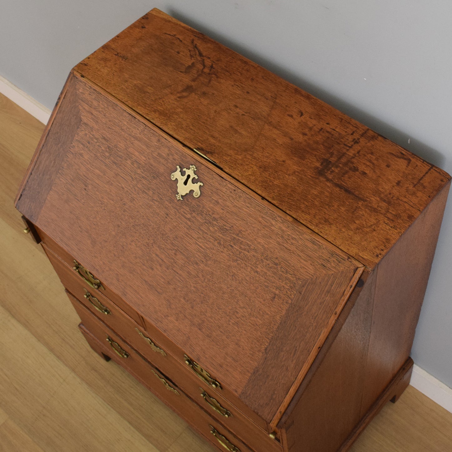 Small Georgian Oak Bureau