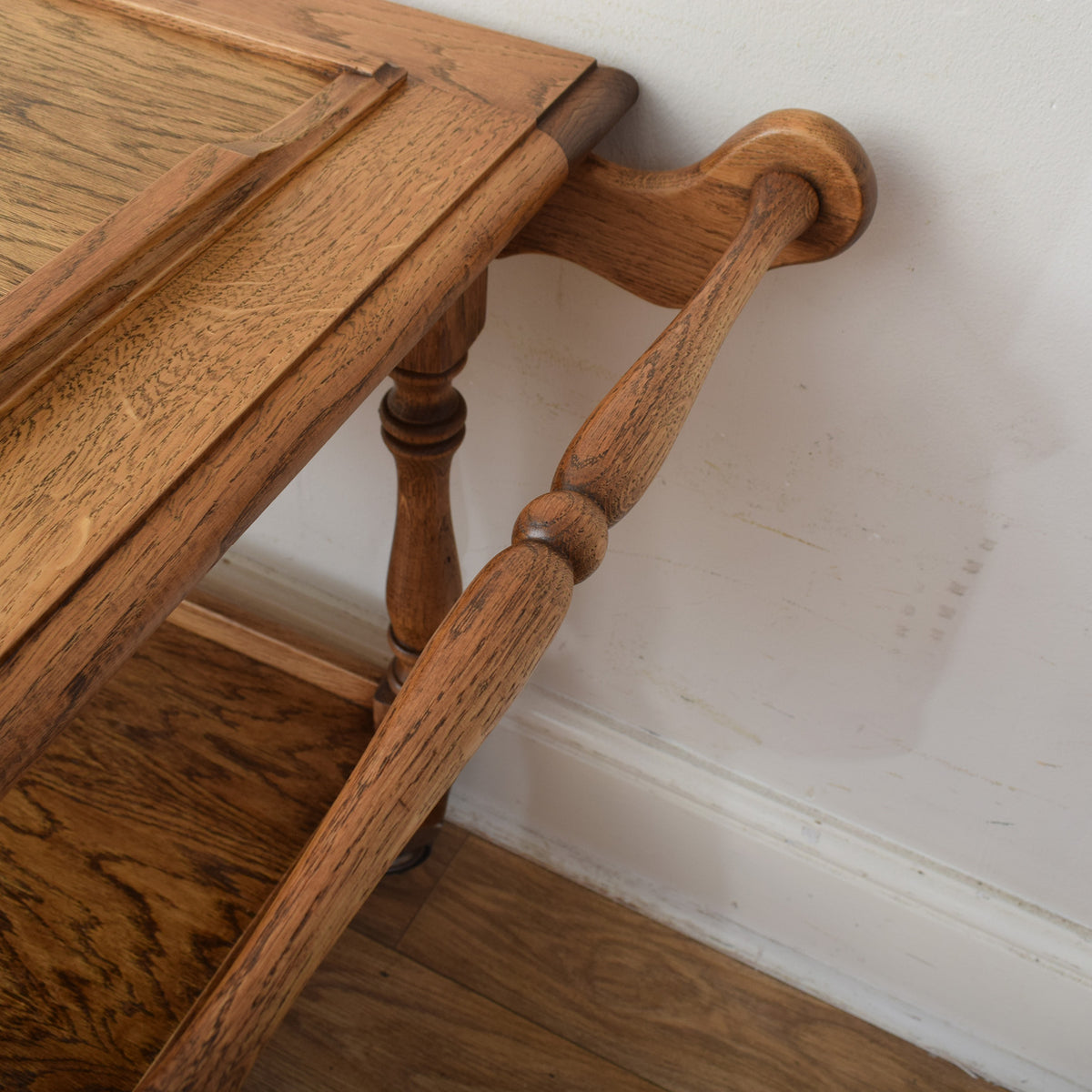 Oak Wagon Wheel Trolley